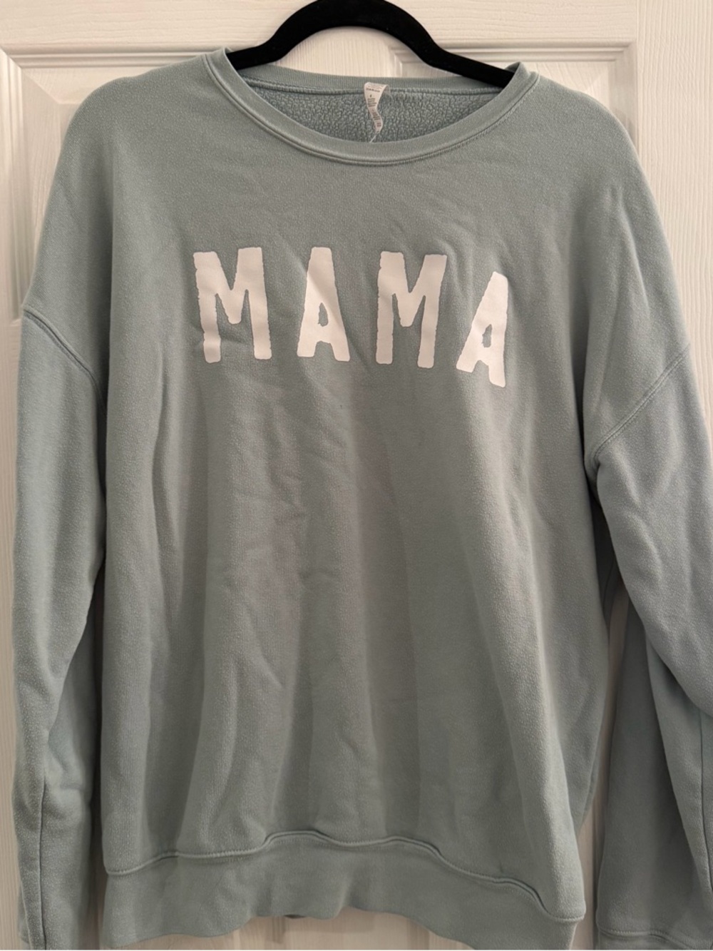 MAMA Graphic Sweatshirt Crewneck large - Light Sage Green